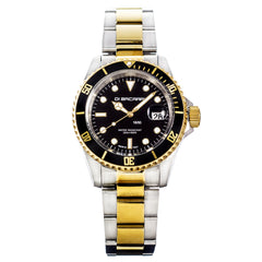 Di Bacarri Limited Edition 42mm Marina Diver 18K Gold Two-Tone Black Onyx Dial
