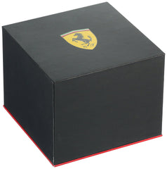 Ferrari Red Rev Evo Black PVD Black-Yellow Dial Rubber Strap