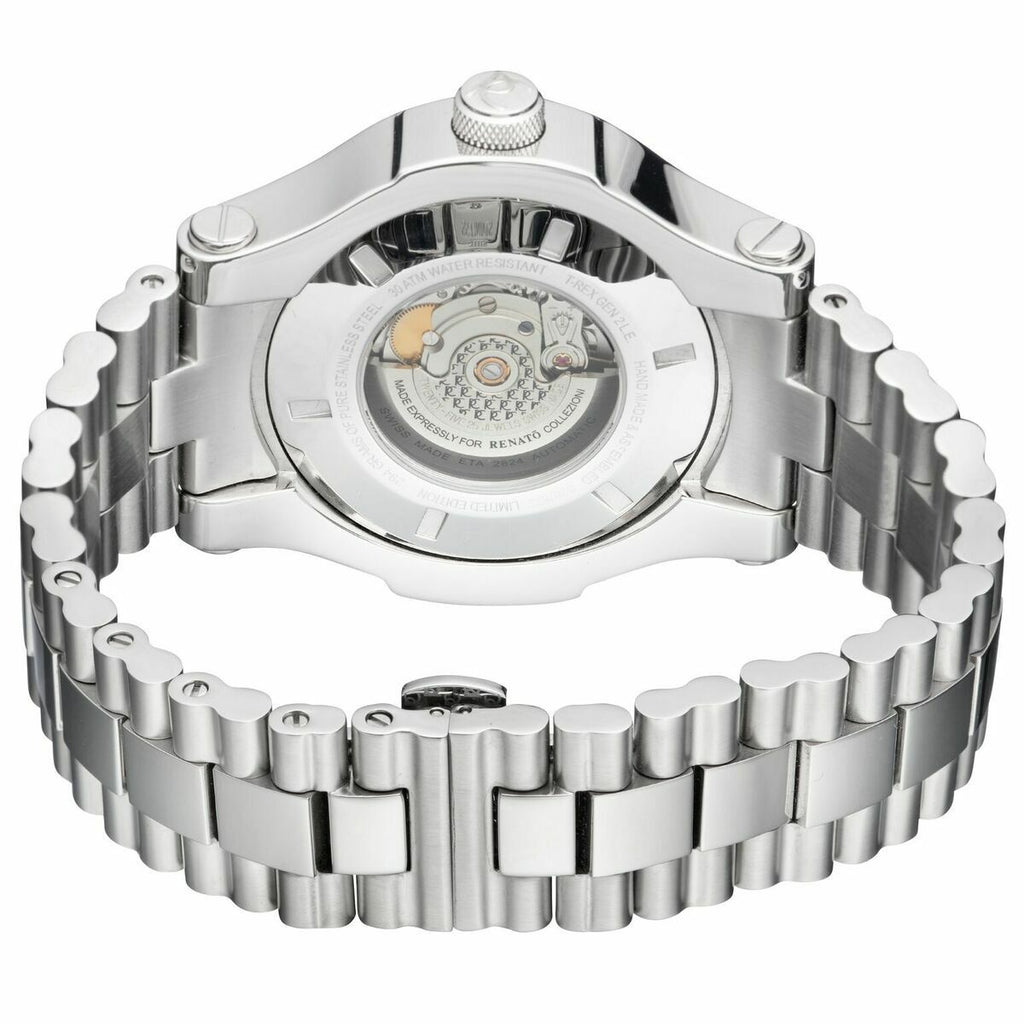 Renato Limited Edition T-Rex 50mm Swiss Made ETA 2824 Automatic Stainless Steel Grey Sunray Dial