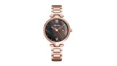 Adriatica Ladies Limited Edition Swiss Made Rose Gold Black Mother of Pearl