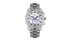 Adriatica 8210 JB 42mm Silver Dial Chronograph Stainless Steel Case  Sapphire Crystal