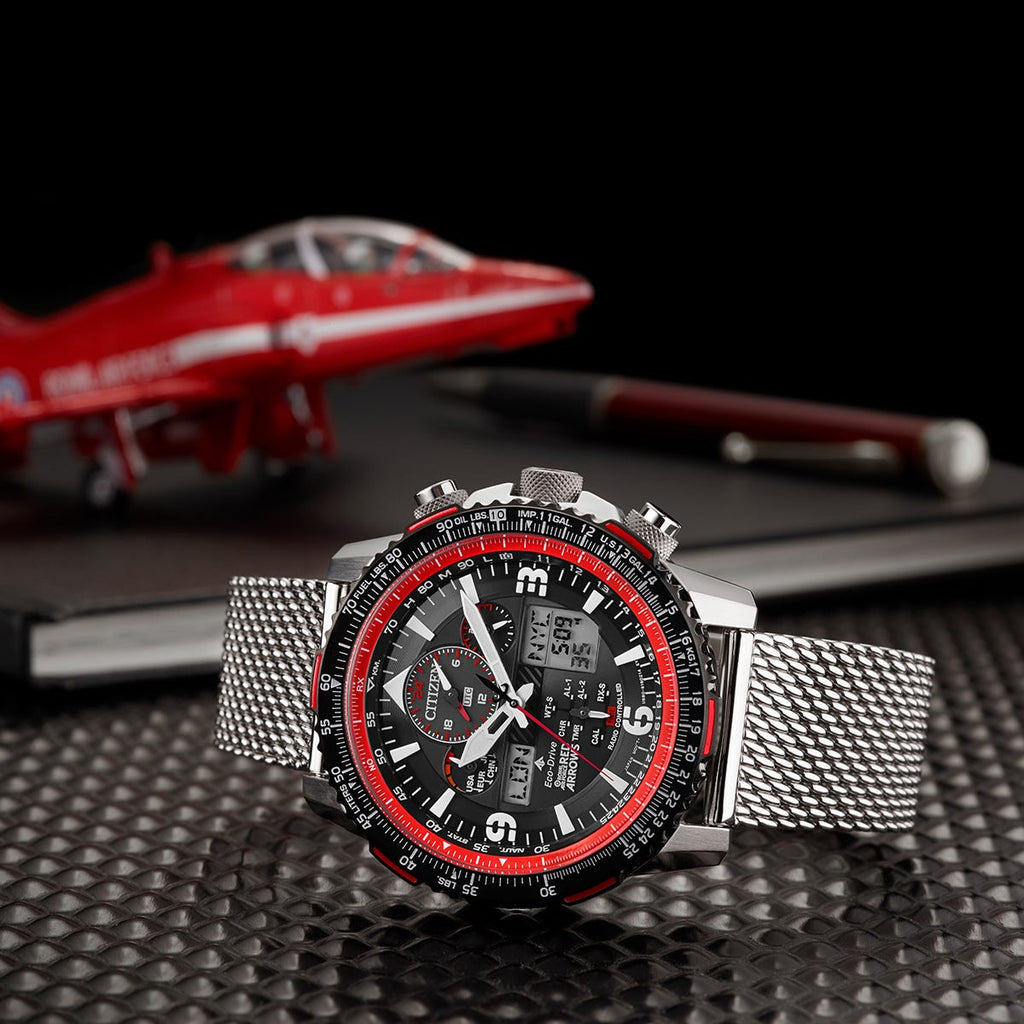 Citizen Eco-Drive 46MM Limited Edition Promaster Skyhawk A-T World Timer - Red Arrows