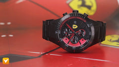 Ferrari RedRev Evo Chronograph Black/Red Dial