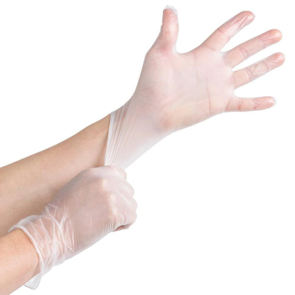 1000PCS BettyMills BSC Exam Disposable Gloves - Clear Vinyl Medium