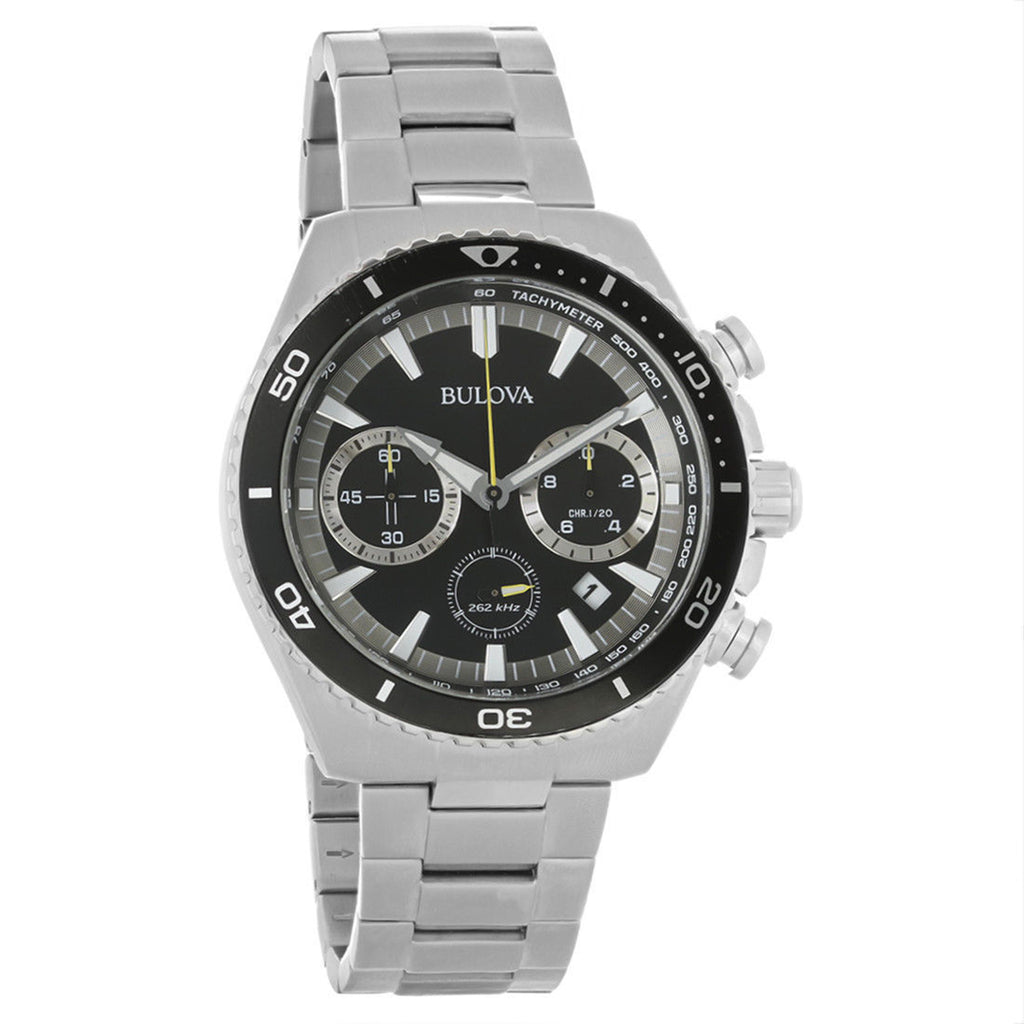 Bulova Ultra High Performance Chronograph Diver Stainless Steel Black Dial