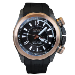 Renato Limited Edition XTR Diver Swiss Made Big Date Gunmetal Rose Gold Bezel - Only 99pcs Made